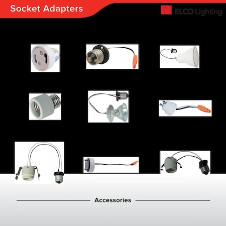 ELCO LIGHTING Socket Adapters PSE26